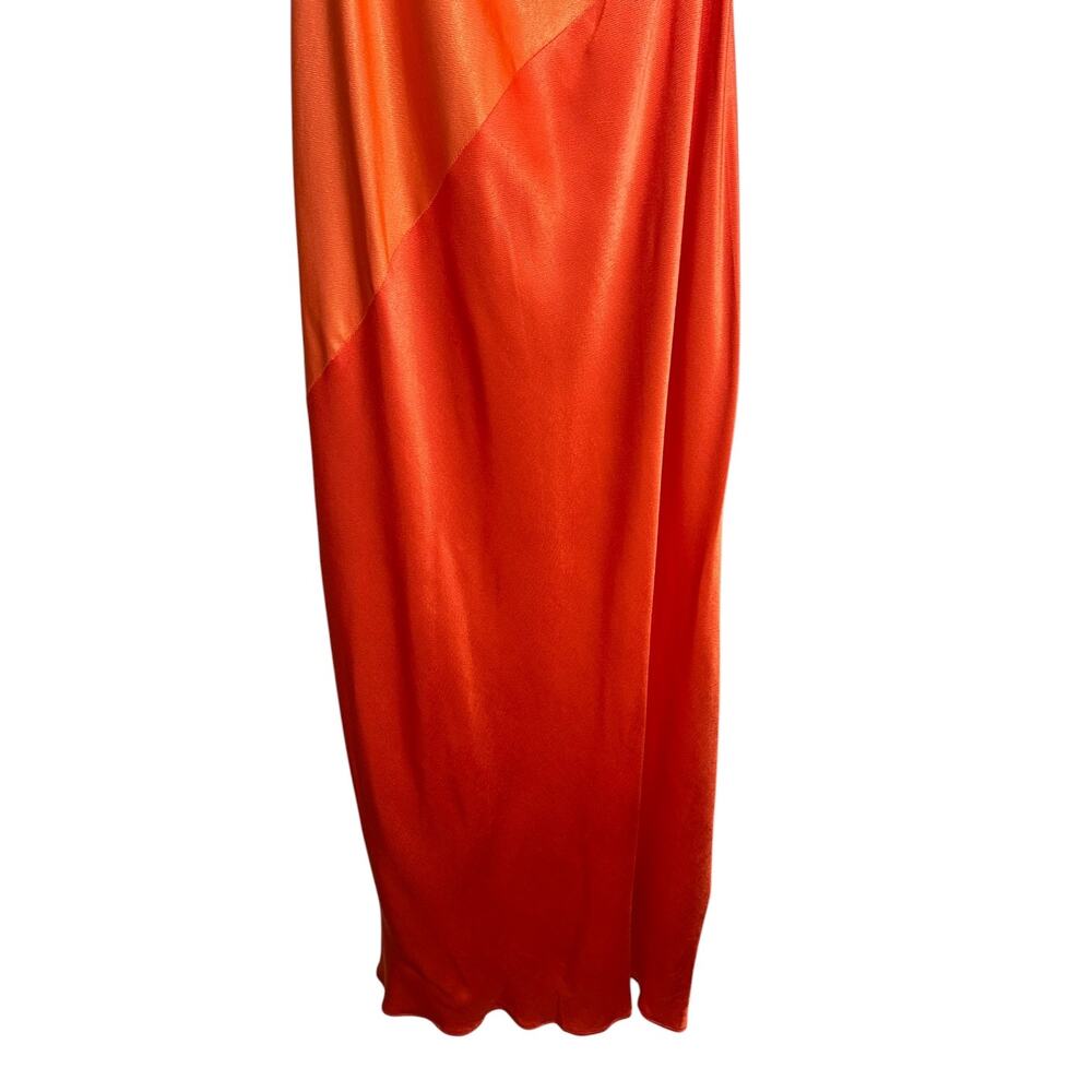 Shona Joy NWT 'Mia' Contrast One Shoulder Maxi Dress, Red, Orange 8 US, 12 AUS - Picture 9 of 11